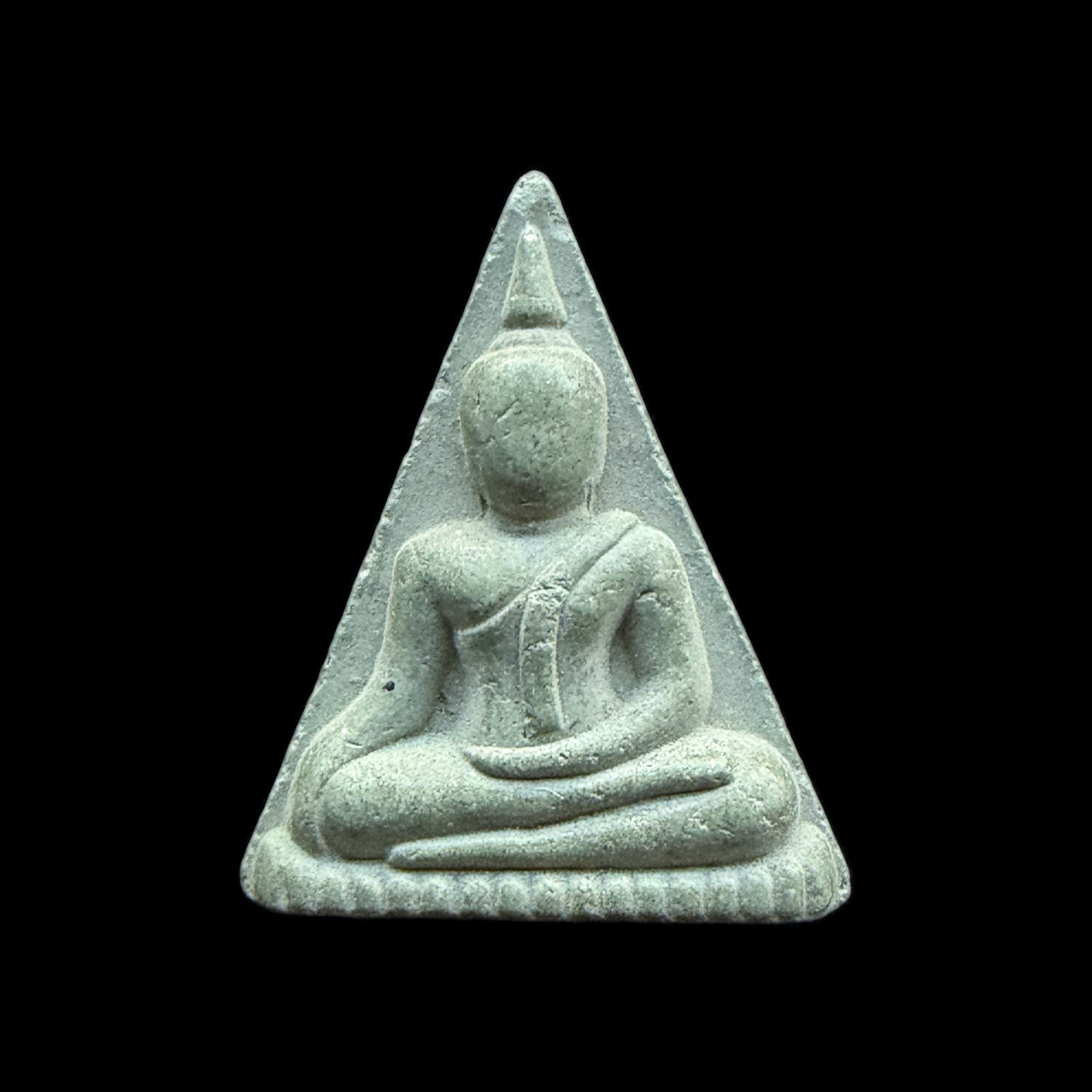 Phra Nang Phaya — Green Triangular Yantra-Back Form, front view