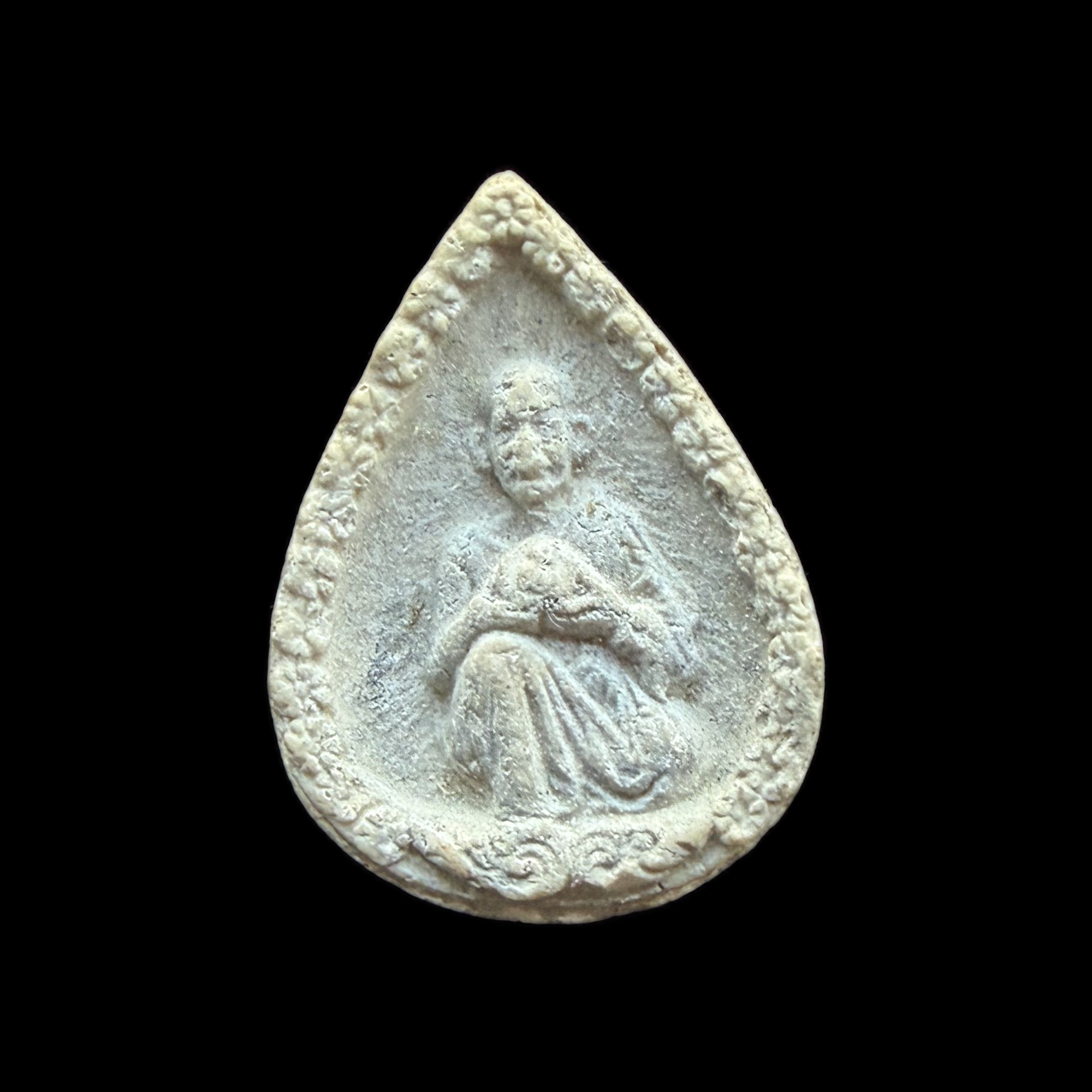 Monk Portrait — Pale Teardrop Form No. 01, front view