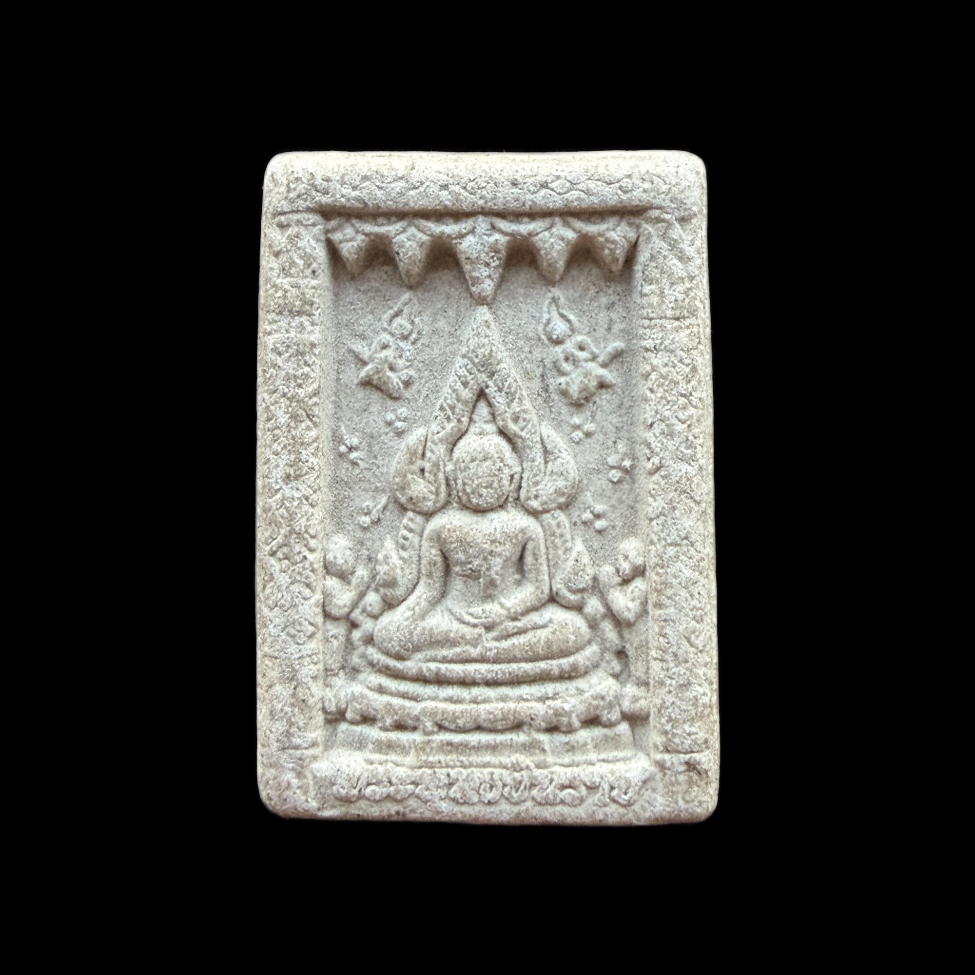 Phra Phuttha Chinnarat — White Rectangular Relief, front view