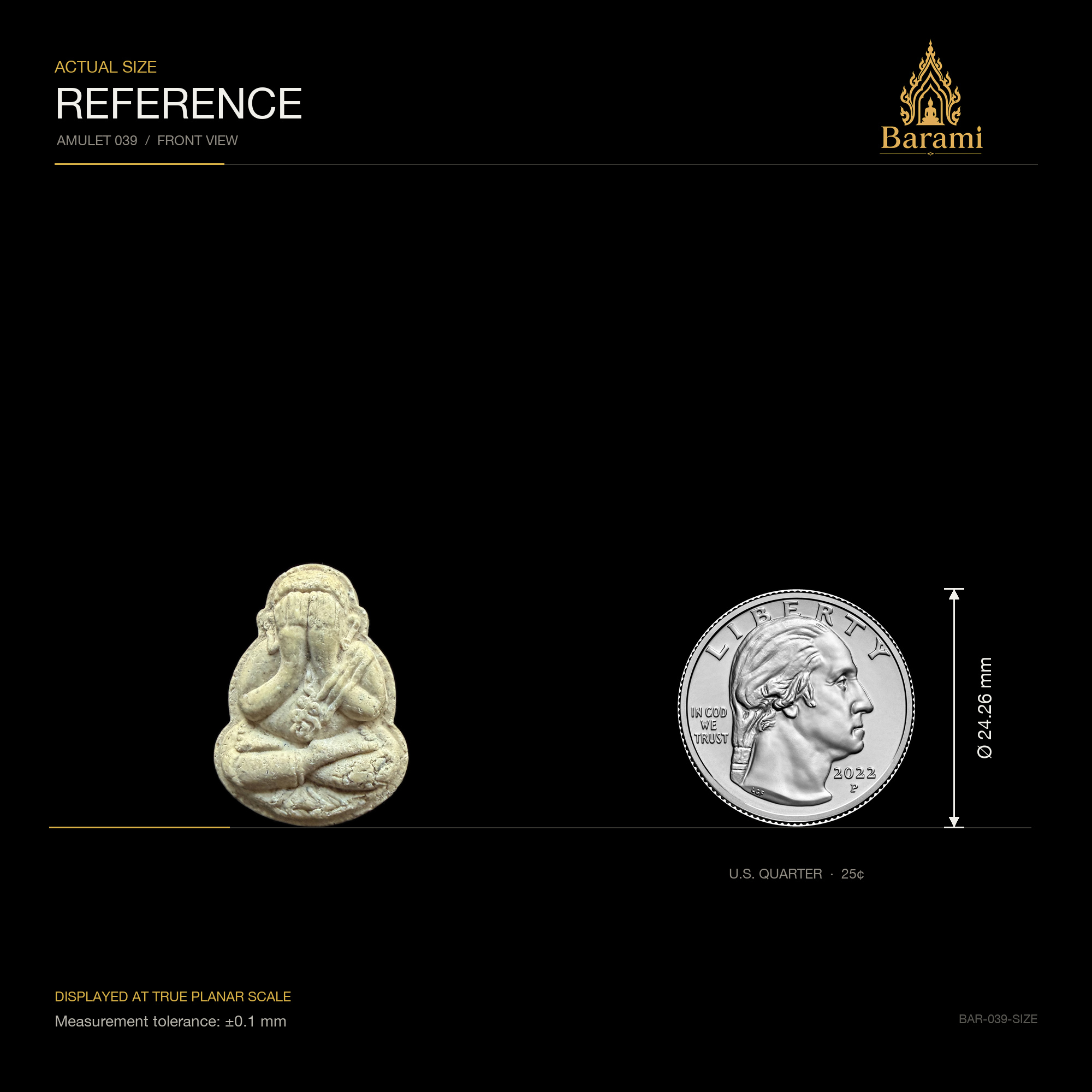 Phra Pidta — Freestanding Pale Sculptural Form, size reference